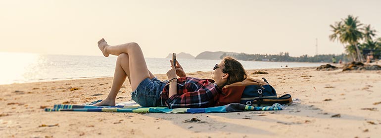 Young woman enjoying content worth reading